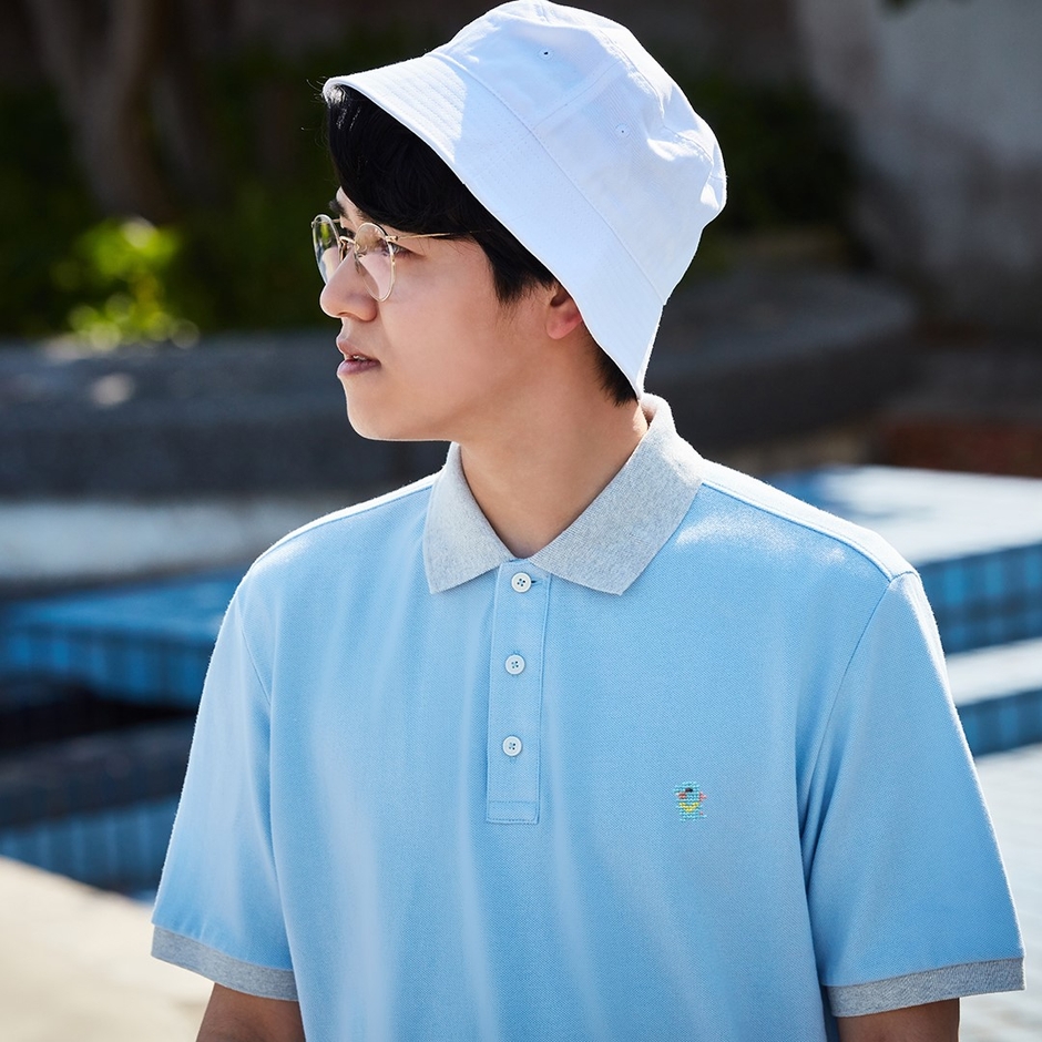 着用写真:ワニノコ刺繍