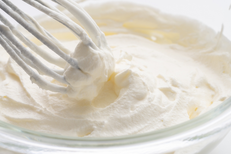 ミルク感たっぷりの生クリーム