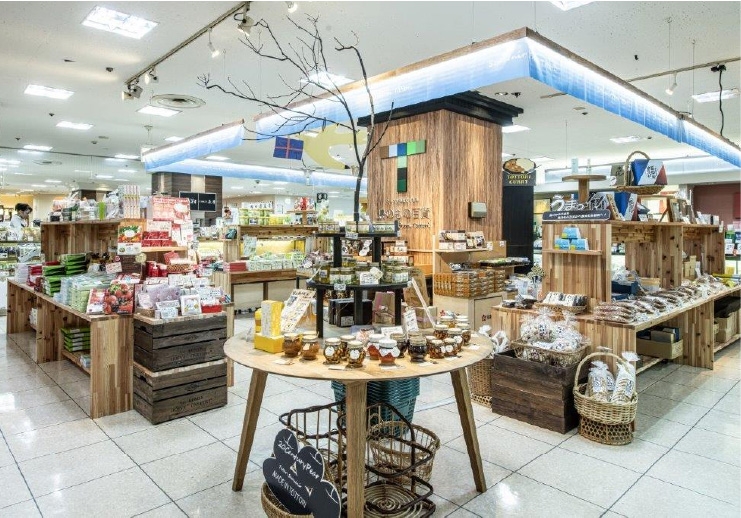 鳥のもの百貨 売り場