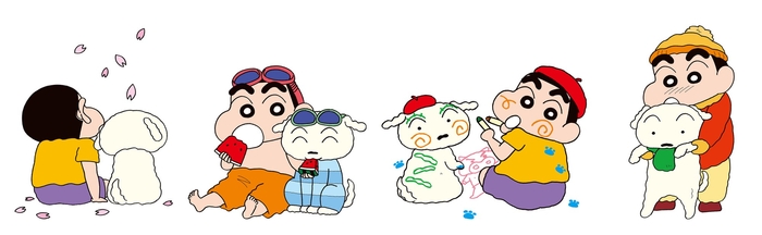 <イラスト春・夏・秋・冬>