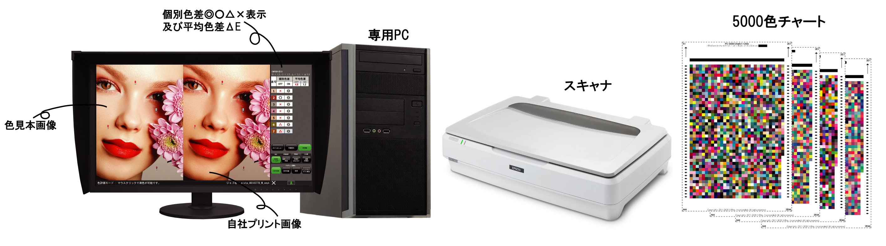 『ピタット・カラー』機器構成