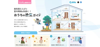 いいくうき(11月9日)「換気の日」に向け　 押さえておきたい「換気の基礎知識」から 「おすすめの換気方法」の紹介などの啓発活動を実施！ 2027年2月28日(日)までのプレゼントキャンペーンを3回開催