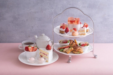 【ラウンジレストラン ラピス】春色薫る「桜とベリーのアフタヌーンティー」3月限定登場