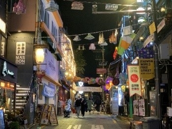梨泰院の街並みイメージ