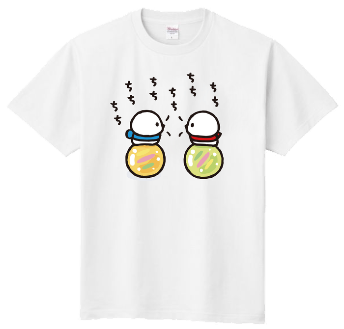 赤い子と青い子柄(デザイン例)