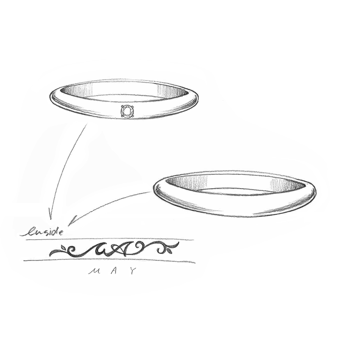 裏彫りオプション 16,500円(リング代別途)