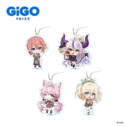 ▲デフォルメアクリルボールチェーン (全4種)