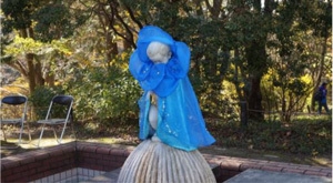 昨年のマント(テーマ:ヒマラヤの青いケシ)