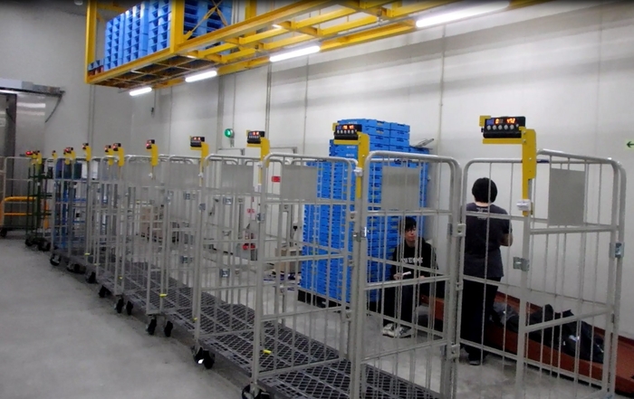 通常使用:カゴ車仕分けへの適用例