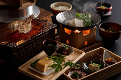 【料理｜朝食】焼き立ての出汁巻き卵に湯豆腐、のどぐろの一夜干しなど体にやさしい和食膳