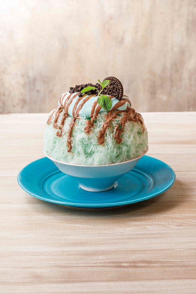 チョコミントかき氷