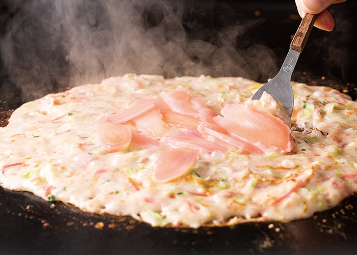 岩下の新生姜クリーミーもんじゃ(調理イメージ)