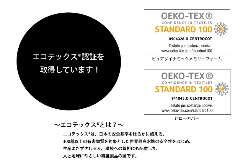 エコテックス(R)認証を取得(共通)