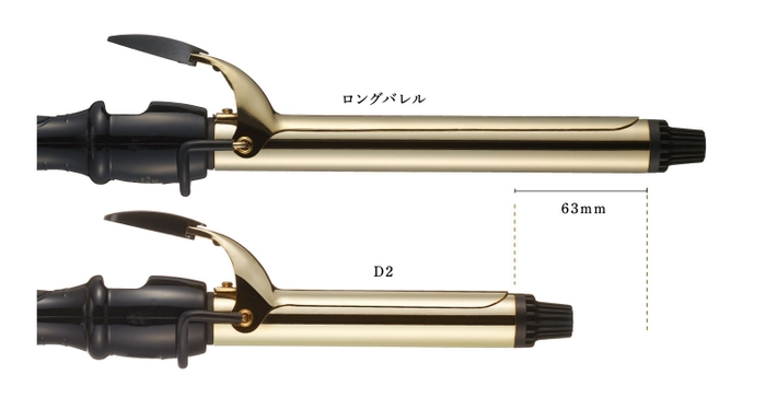 D2よりも約6cm、長いロングバレル