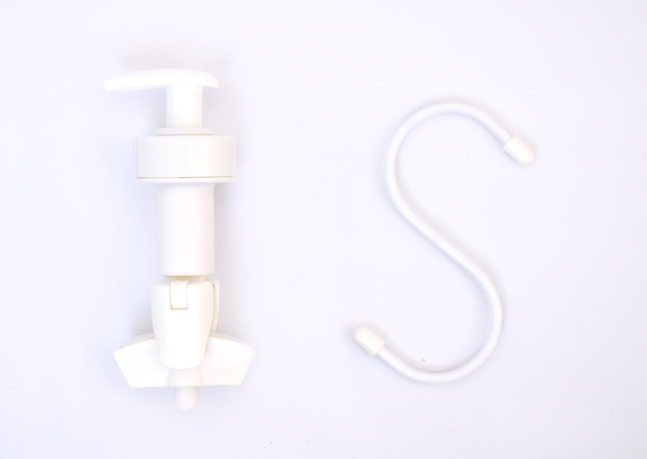 詰め替えパックへぶら下げポンプ白×1個セット