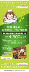 黒部峡谷トロッコ電車、2023年6月1日(木)より 「宇奈月温泉開湯100周年記念きっぷ」を発売