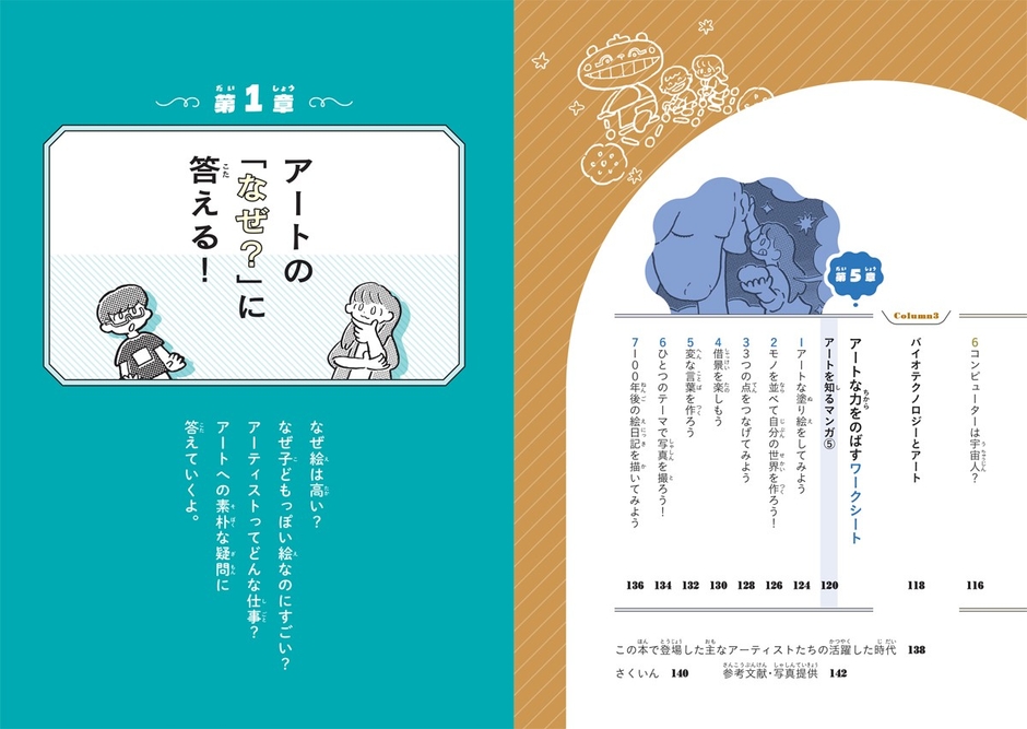 『小学生からはじめる アート入門』もくじ③