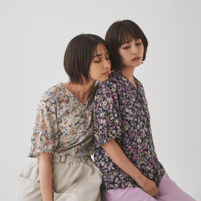 小さな花の2WAYプルオーバー