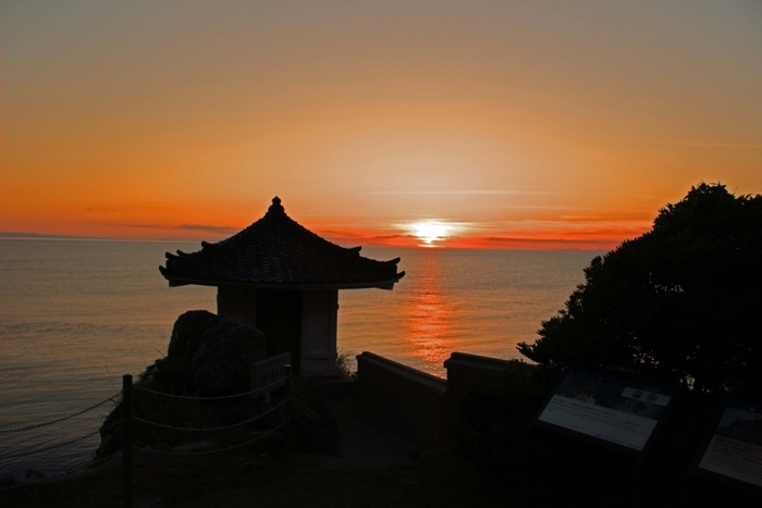 参考：観音崎の夕日