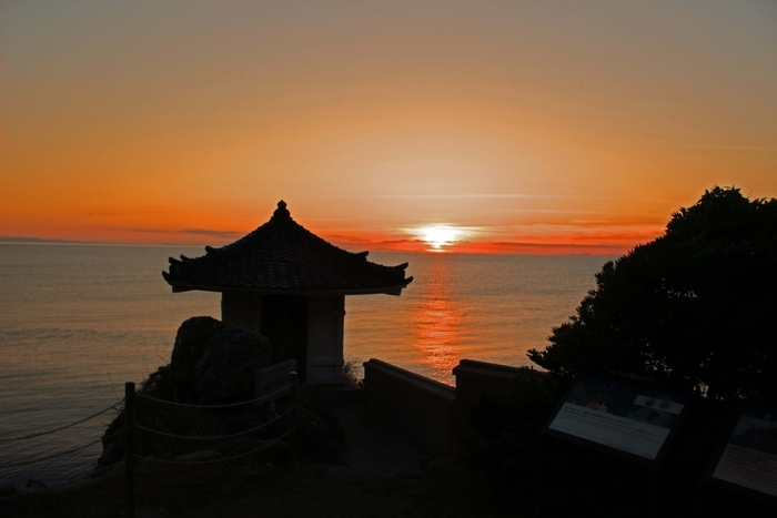 参考:観音崎の夕日