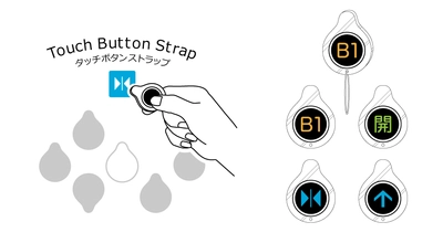 みんなを守ろう、自分を守ろう。 エレベーターのボタンを、ぽちっと押せる。 「タッチボタンストラップ」　キンコーズが販売開始