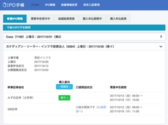 IPO投資の面倒なスケジュール管理を簡単にする 無料Webサービス「IPO手帳」を公開