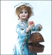 少女と鳥の巣（部分）　1905年頃、フランス、L・ランベール