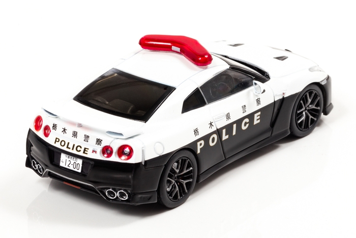 1/43 日産 GT-R (R35) 2018 栃木県警察高速道路交通警察隊車両:右後