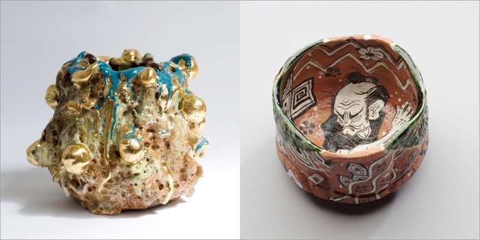 (左)みんなのギャラリー、(右)ギャラリー三彩