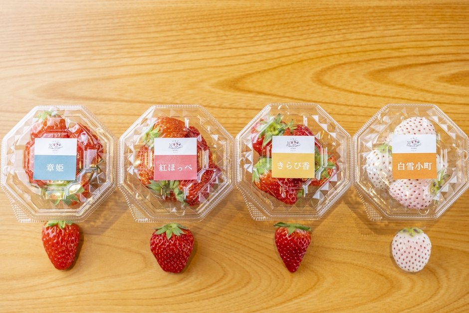 静岡いちごの品種別カップ　※数量限定販売