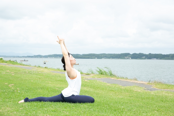 鉾田市内のヨガスタジオ「YOGA Studio Dwar」代表　五月女薫先生