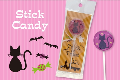 Halloween Cat スティックキャンディ(紫)216円(税込)