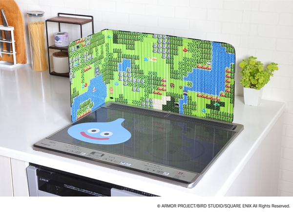 「ドラゴンクエスト　おうちをよごれから まもる」 シリーズ＜IHマット　キッチンスタンド設置イメージ＞