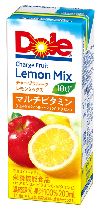 『Dole(R) Charge Fruit Lemon Mix 100%』LL200ml (栄養機能食品)