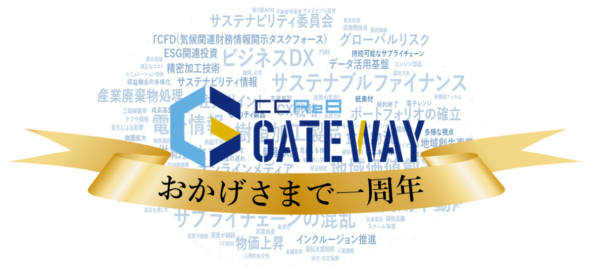 多くのビジネスパーソンに支持され、B2Bポータルサイト”CCReB GATEWAY”はおかげさまでローンチから1周年を迎えました!