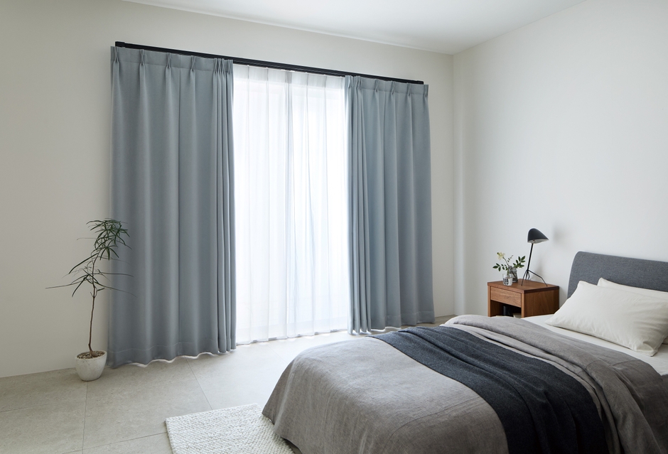 電動カーテンレール:レガートコモ ブラック