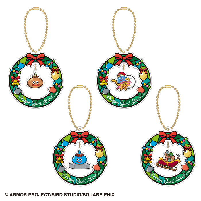 ▲ゆらゆらリースアクリルキーホルダー（全4種） 各880円（税込）