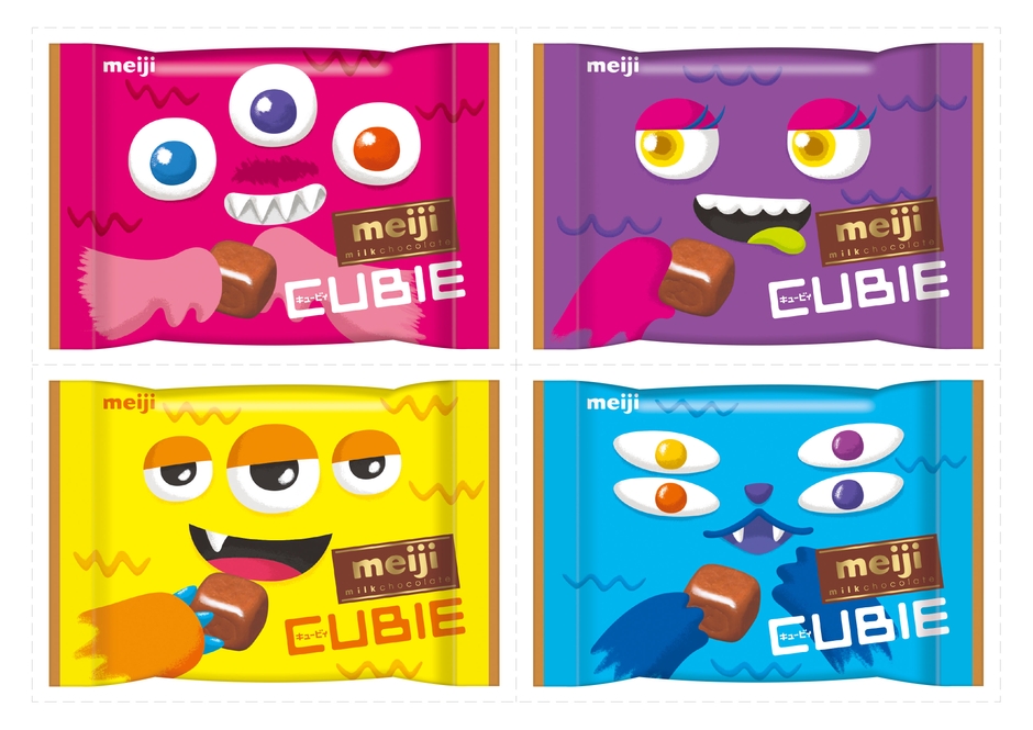 ・ミルクチョコレートCUBIEハロウィン(デザイン4種)