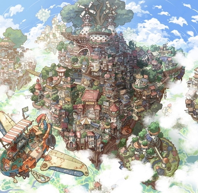1000年後の浮遊街