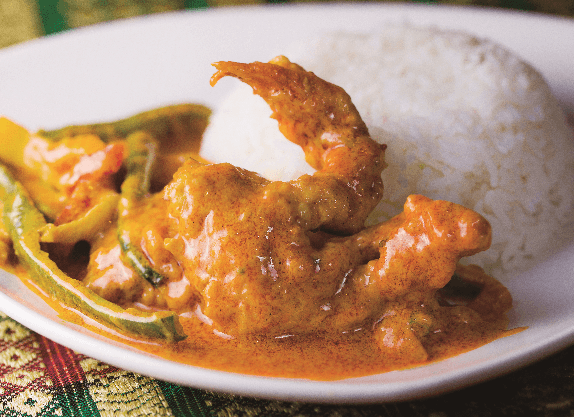 ソフトシェルカレー炒め