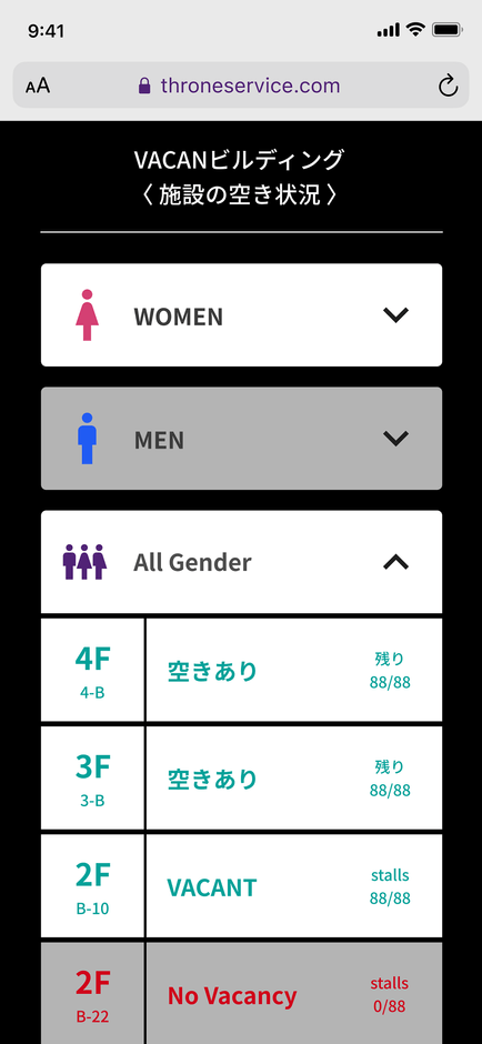 VACAN Throne（イメージ）