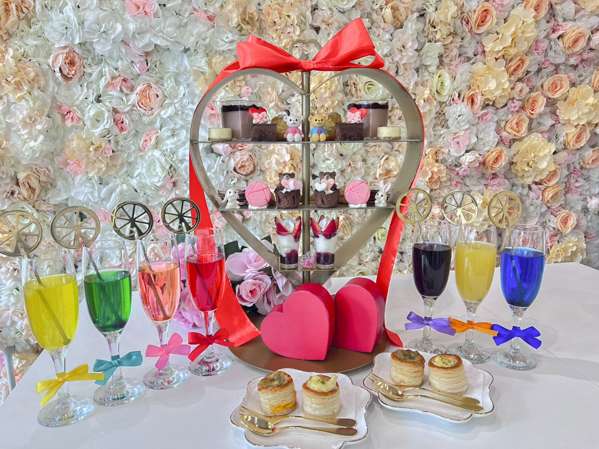 【2月29日まで！】バレンタインアフタヌーンティーくまとうさぎの恋するアフタヌーンティーご予約受付中