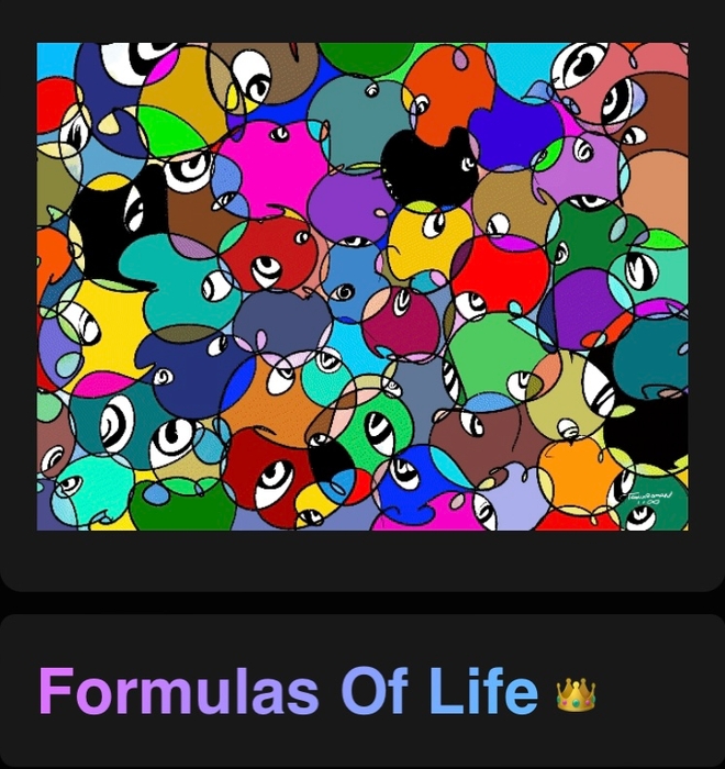 1点目のオークション作品「Formulas of Life」