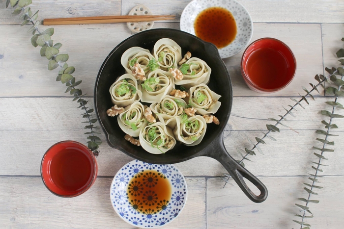 「くるみの薔薇餃子」