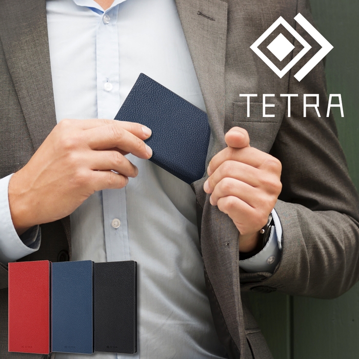 耐衝撃 手帳型レザーケース TETRA 