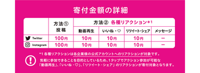 寄付金額の詳細