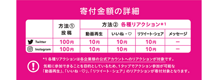 寄付金額の詳細