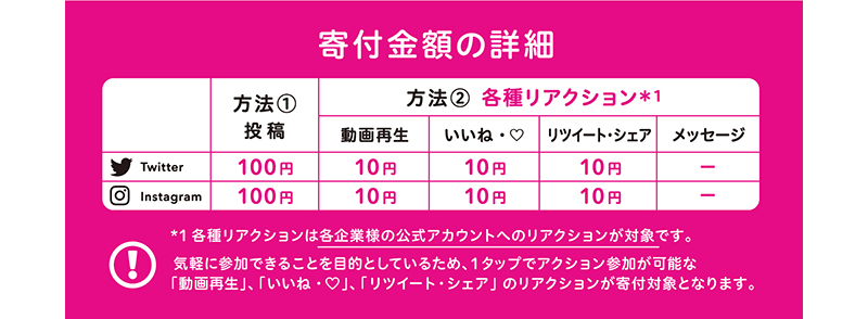 寄付金額の詳細