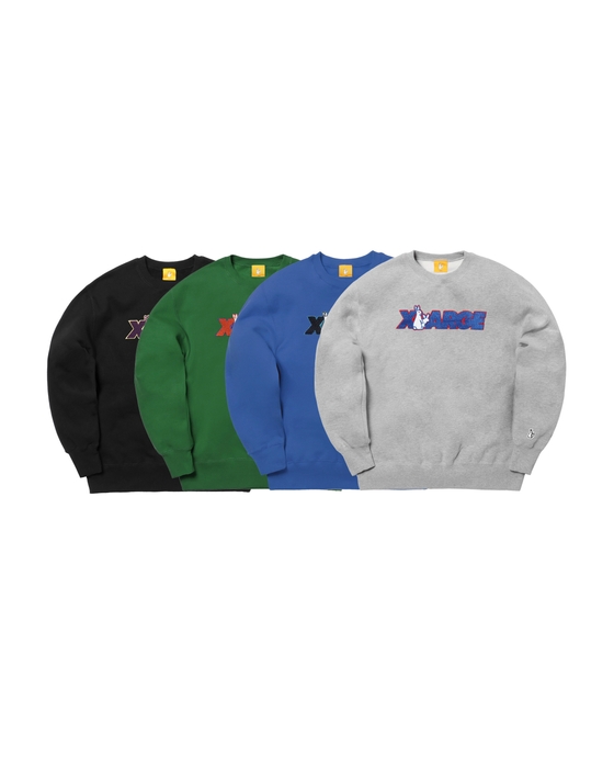 XLARGE collaboration with #FR2 Logo Crew Sweat