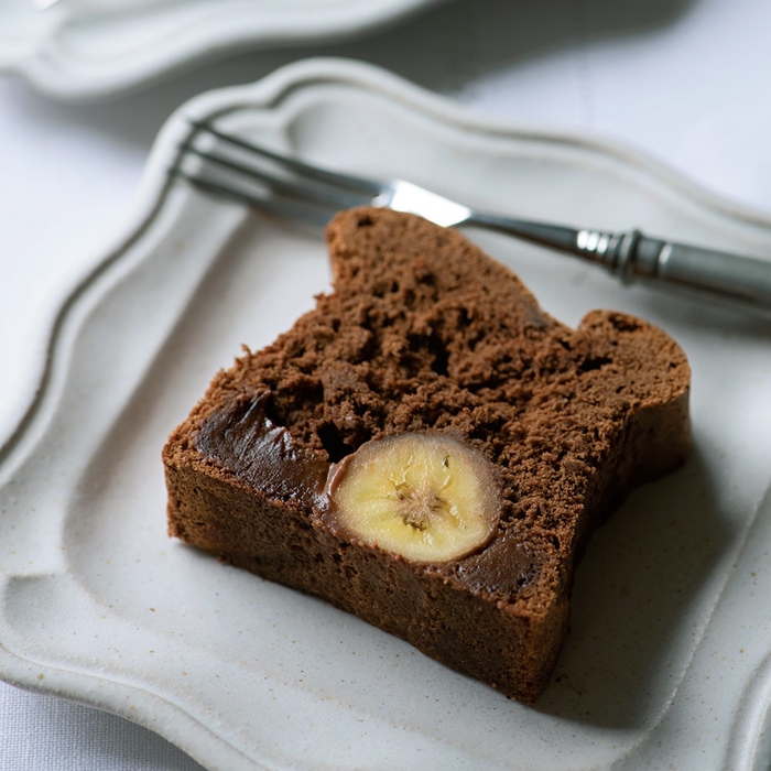 半熟ガトーショコラのフルーツアレンジ(キャラメルバナナ)